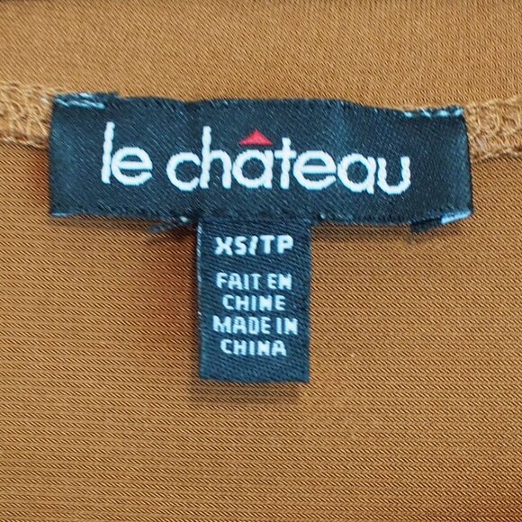 Le Château, size x-small, rust color, sleeveless top, polyester, spandex - Picture 4 of 4